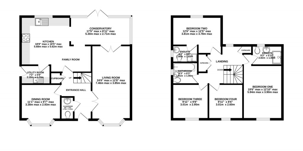 Floorplans For Rectory Close, Maisemore, Gloucester