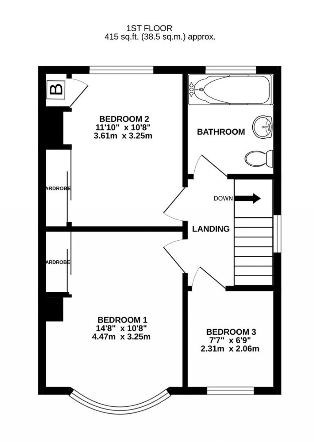 Floorplans For Colin Road, Barnwood, Gloucester