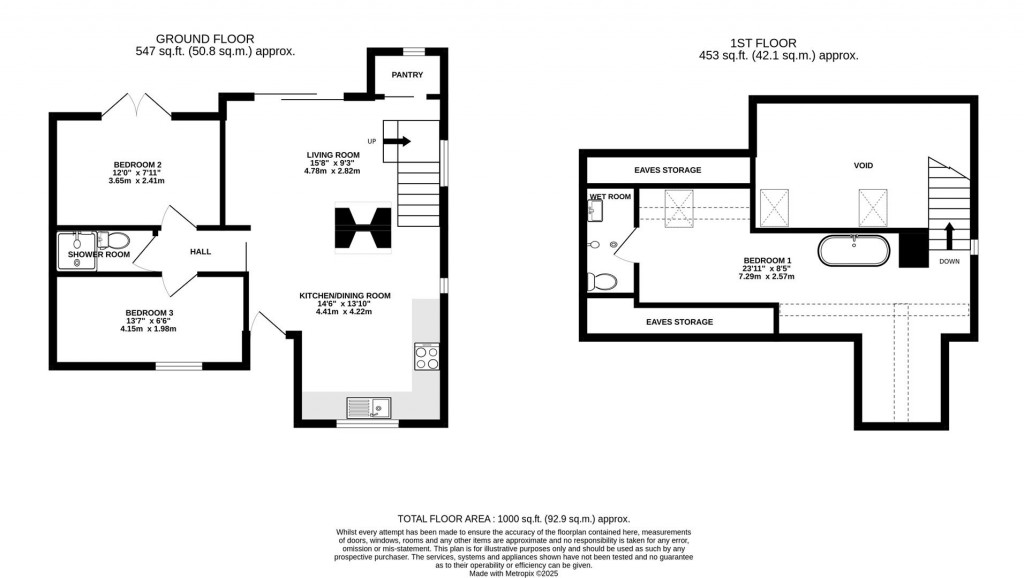 Floorplans For The Knoll, Cranham, Gloucester