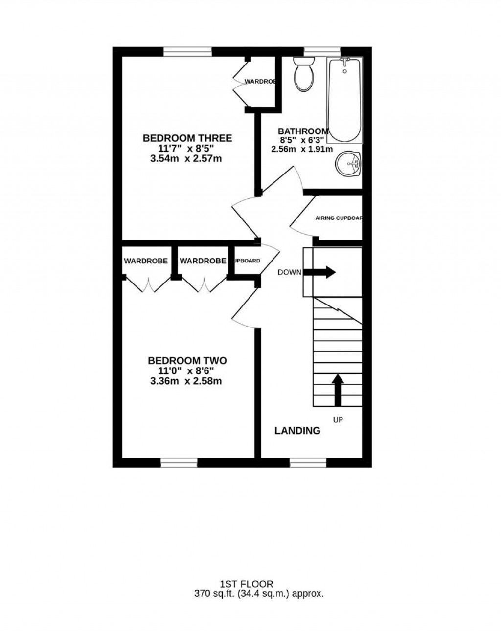 Floorplans For Stoney Bridge, Abbeymead, Gloucester