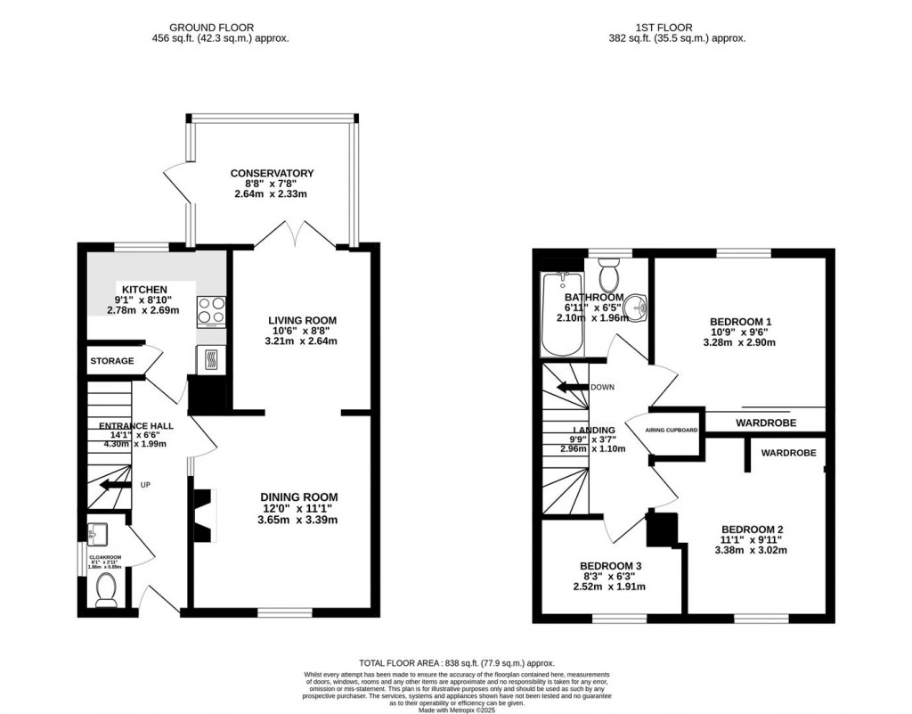 Floorplans For The Garden, North Woodchester, Stroud