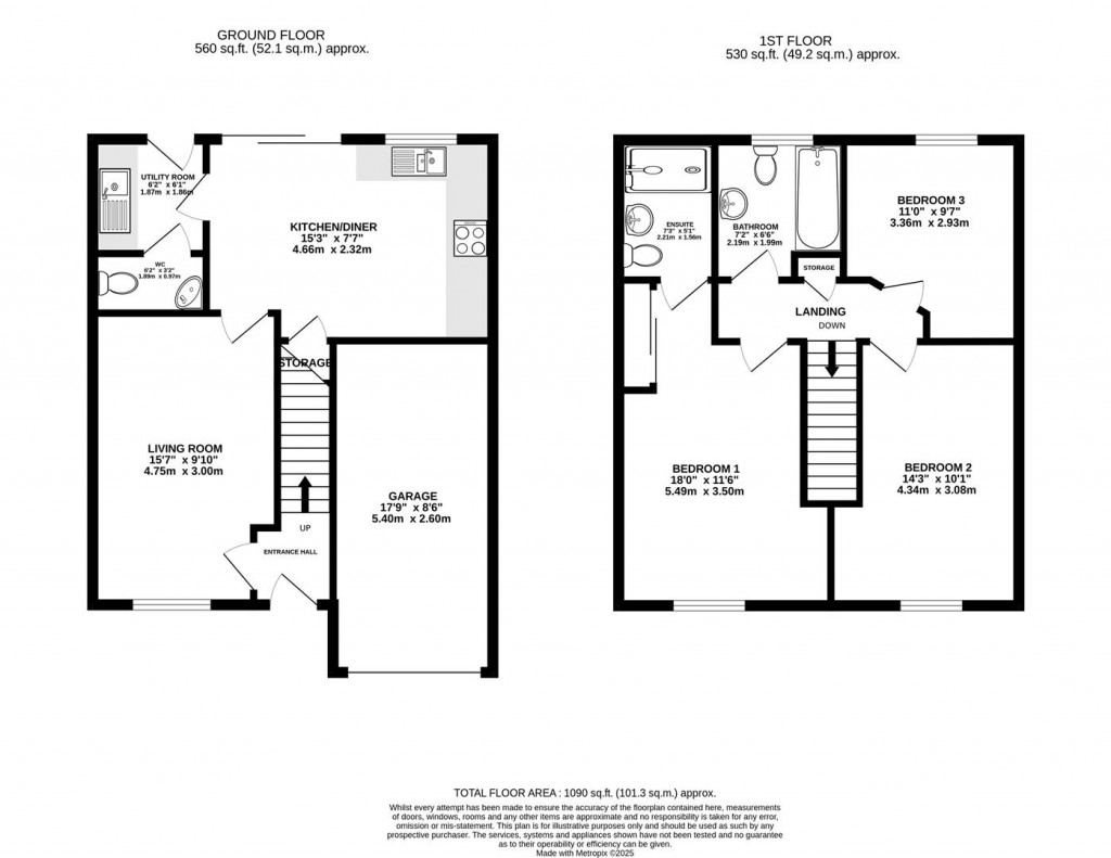 Floorplans For Rowbotham Way, Great Oldbury, Stonehouse