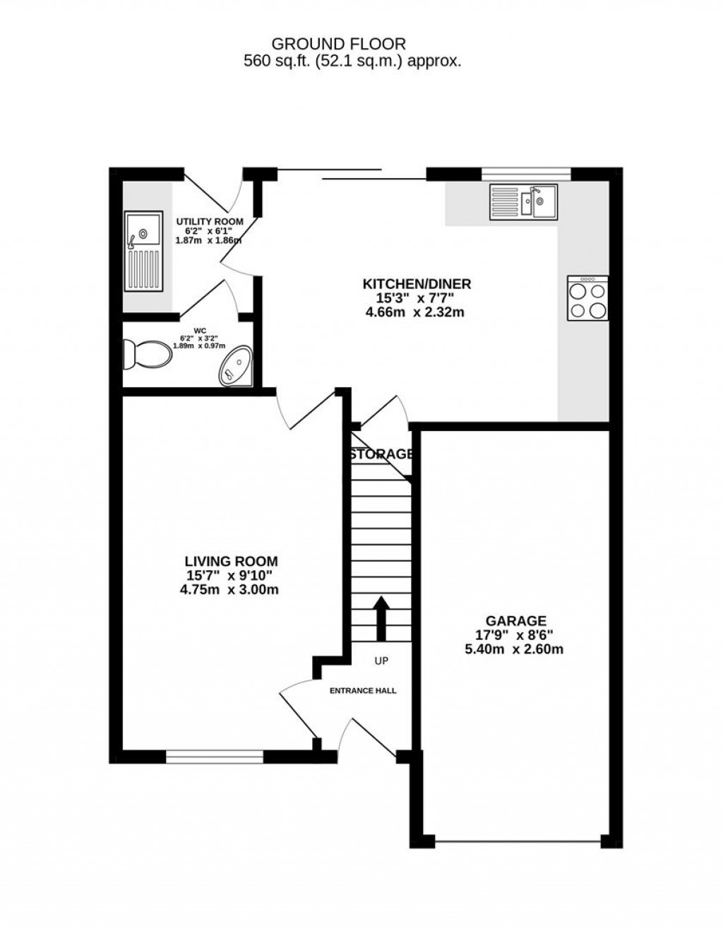 Floorplans For Rowbotham Way, Great Oldbury, Stonehouse