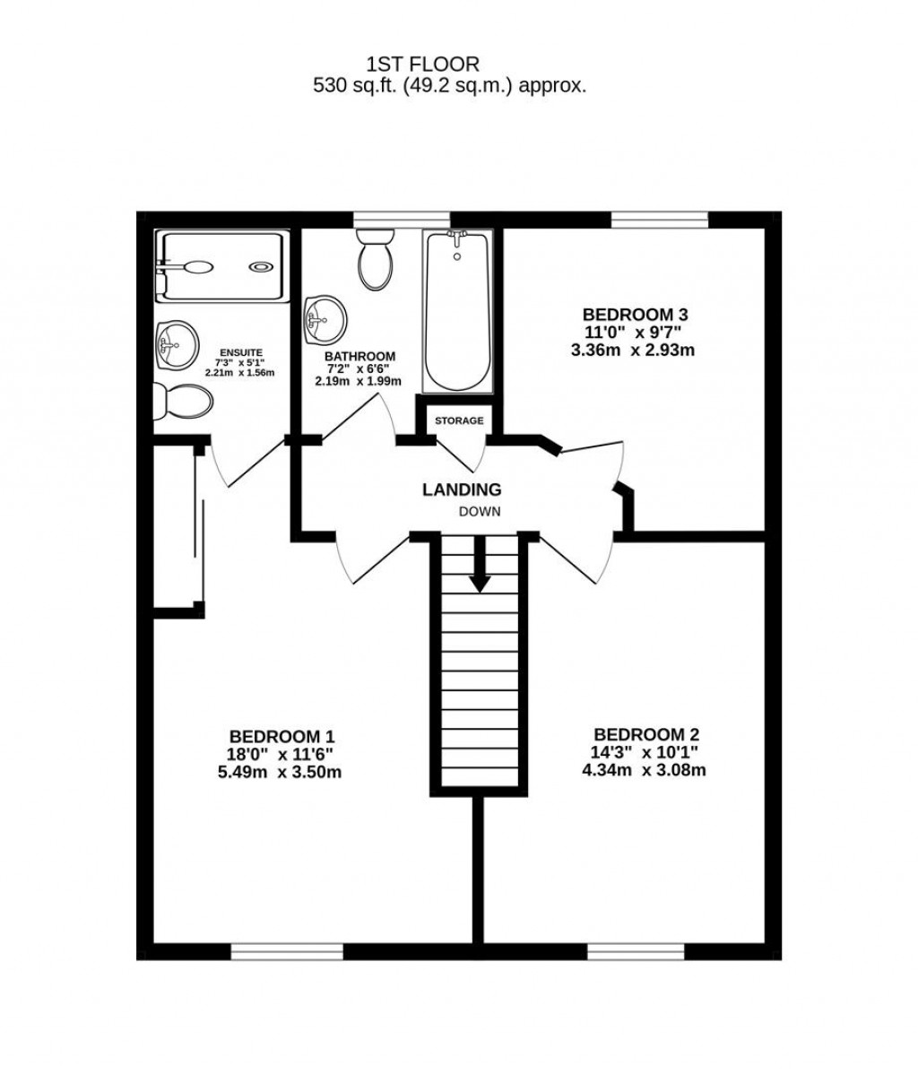 Floorplans For Rowbotham Way, Great Oldbury, Stonehouse