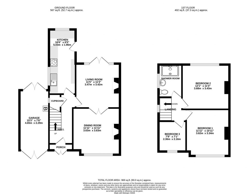 Floorplans For Dinglewell, Hucclecote, Gloucester