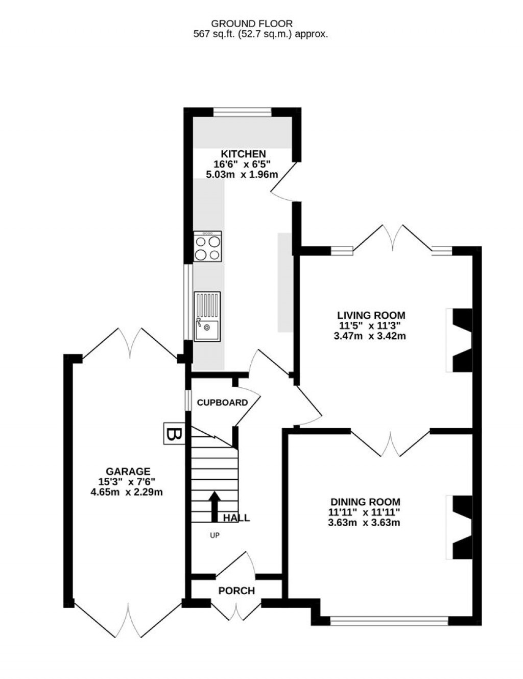 Floorplans For Dinglewell, Hucclecote, Gloucester