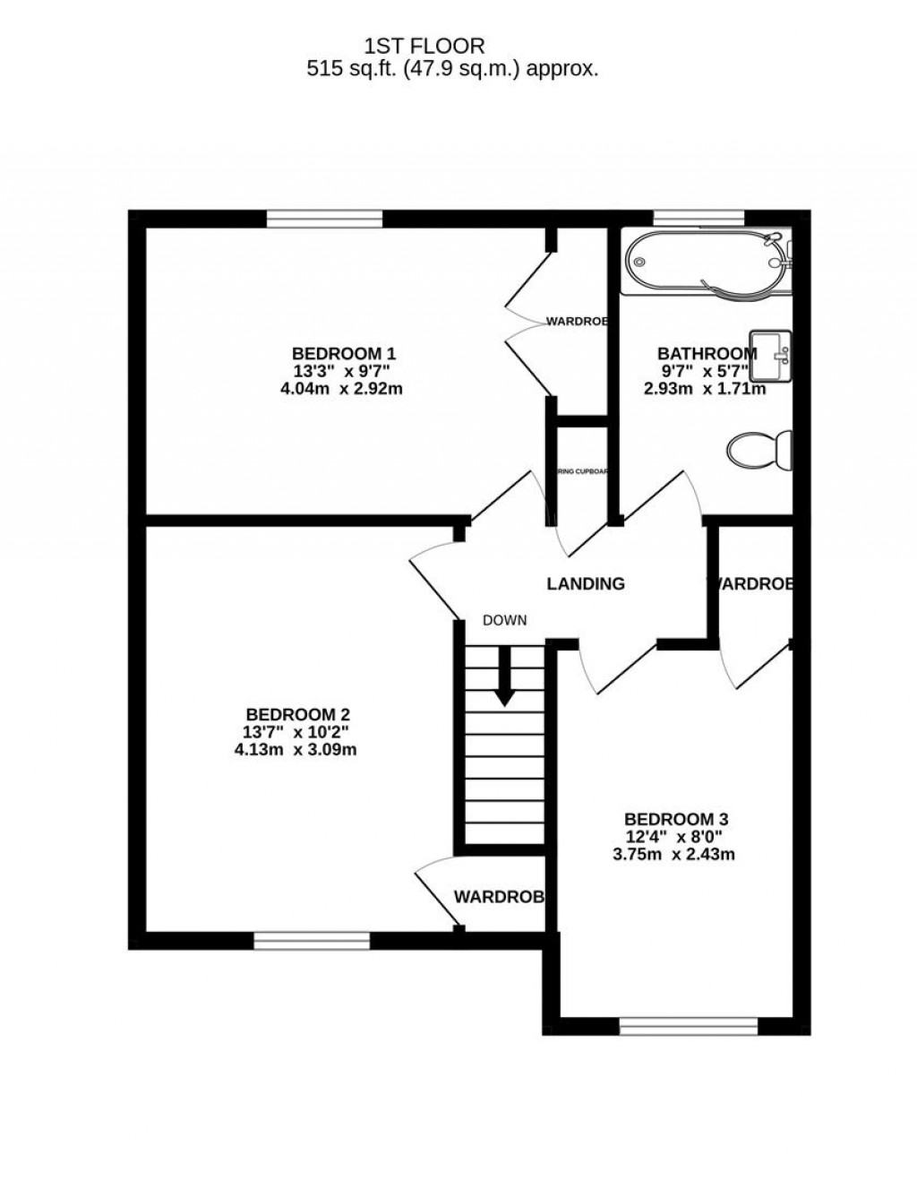 Floorplans For Pinemount Road, Gloucester, Gloucestershire, GL