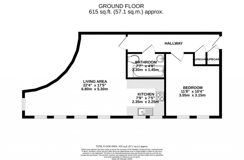 Floorplans For Barge Arm East, The Docks, Gloucester