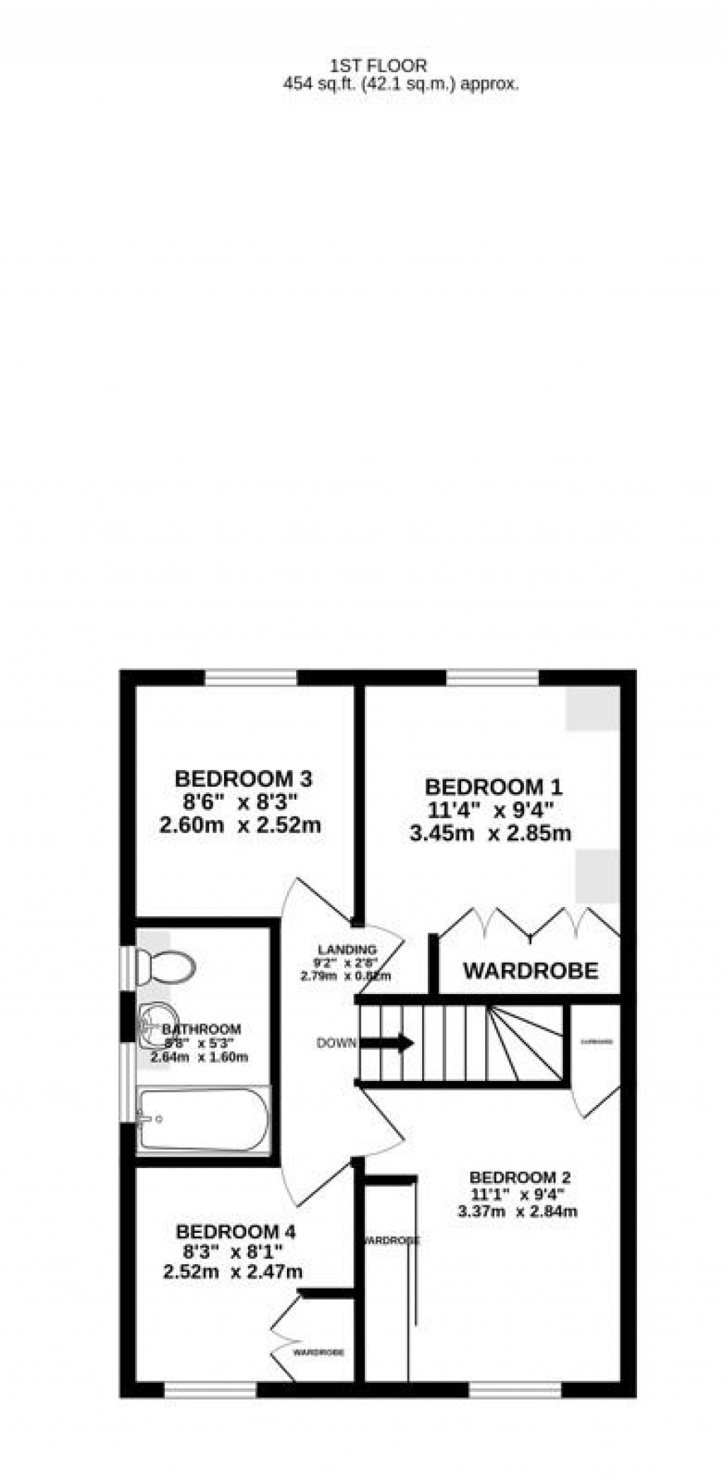 Floorplans For Rosedale Avenue, Stonehouse