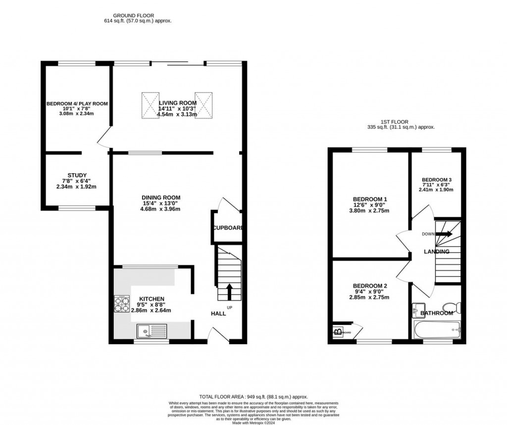 Floorplans For River Leys, Swindon Village, Cheltenham