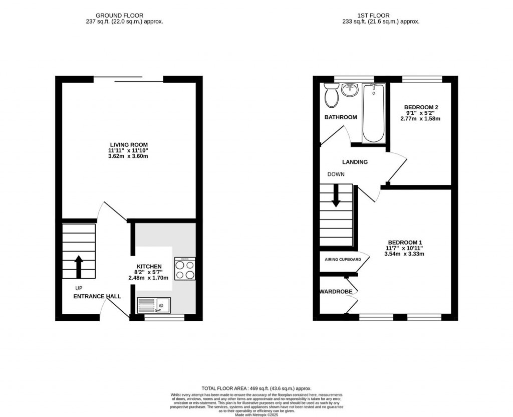 Floorplans For Huntley Close, Abbeymead, Gloucester