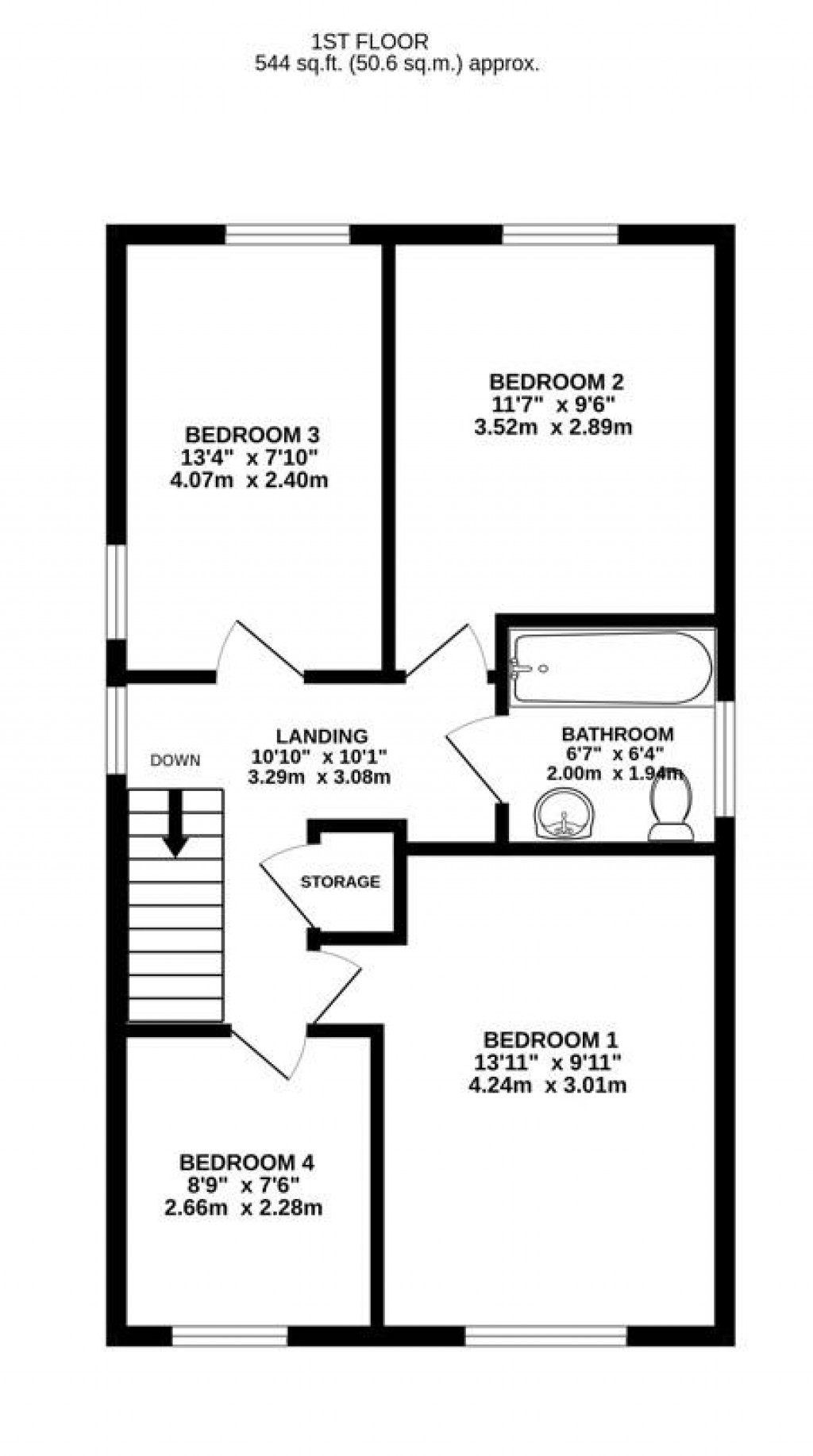 Floorplans For The Beagles, Cashes Green, Stroud