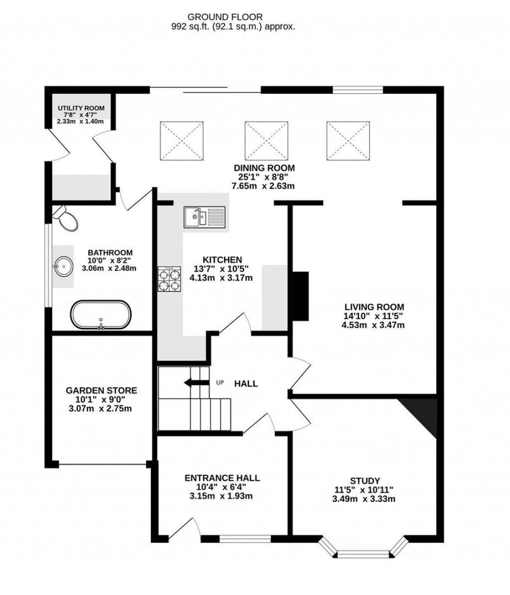 Floorplans For Moorfield Road, Brockworth, Gloucester