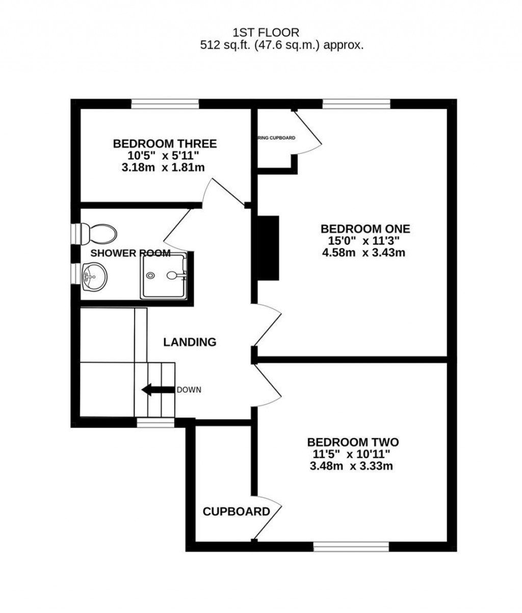 Floorplans For Moorfield Road, Brockworth, Gloucester