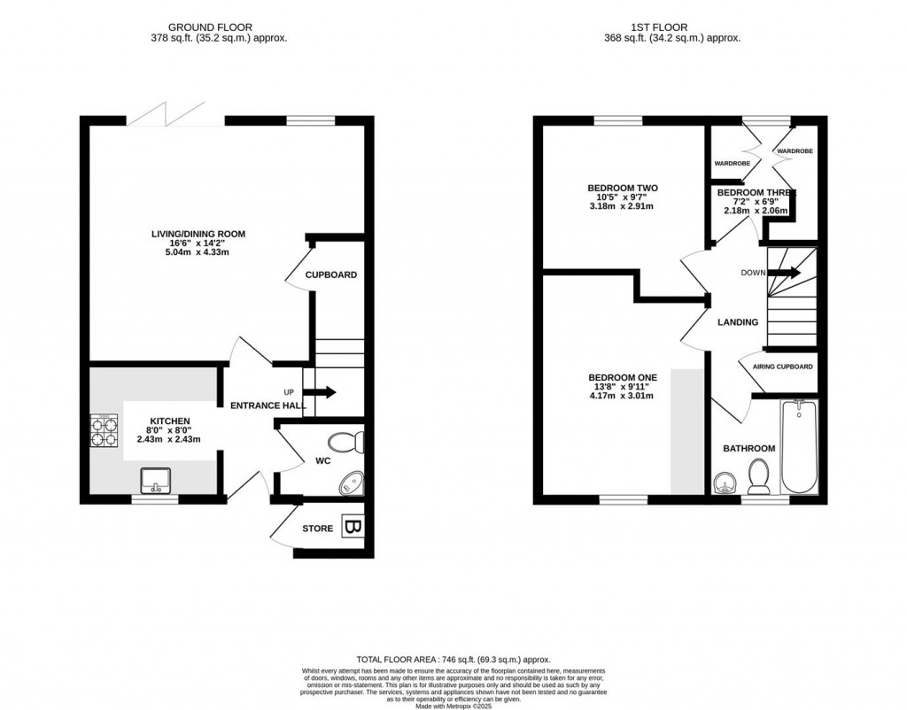 Floorplans For Mill Corner, Witcombe, Gloucestershire