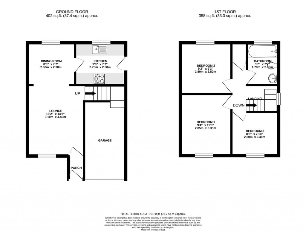 Floorplans For Roman Road, Abbeymead, Gloucester