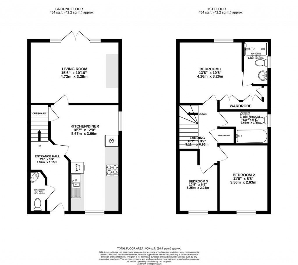 Floorplans For Gilbert Young Close, Great Oldbury, Stonehouse