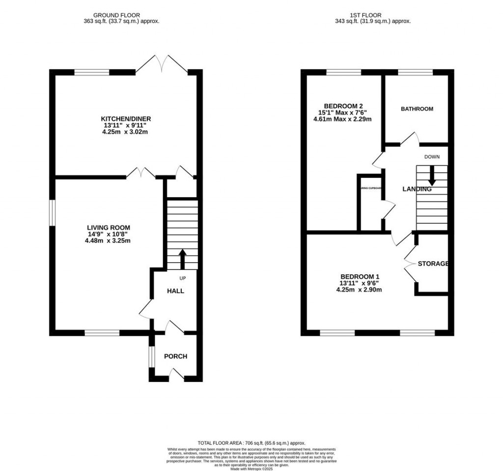 Floorplans For Spring Meadow, Upton Bishop, Ross-On-Wye