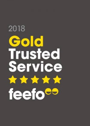 Feefo Gold Trusted Service Award 2018