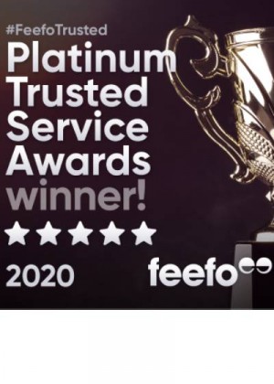 Feefo Platinum Trusted Service Award 2020