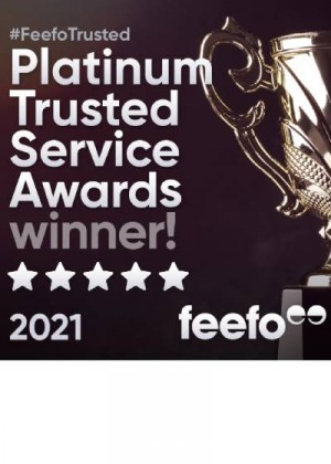 Feefo Platinum Trusted Service Award 2021