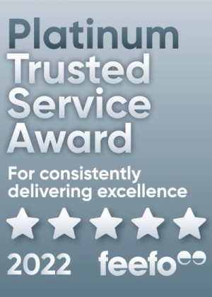 Feefo Platinum Trusted Service Award 2022