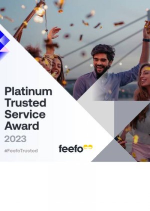 Feefo Platinum Trusted Service Award 2023